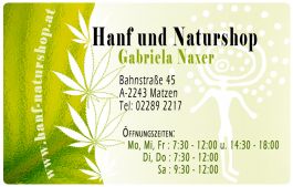 Hanf & Naturshop -  Hanfwarenvertrieb Bahnstraße 45 A-2243, Matzen Niederösterreich   AUSTRIA